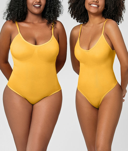 Knitted Casual Thong Bodysuit