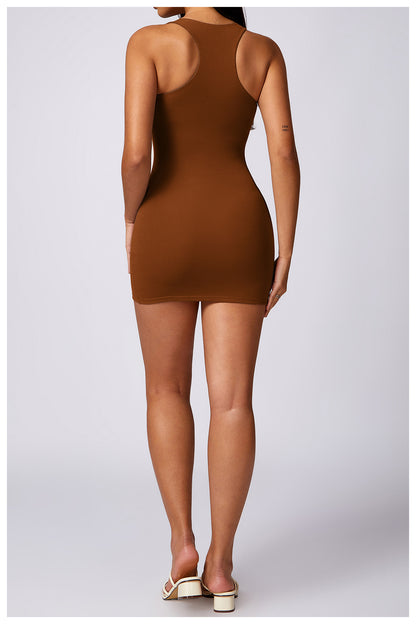 Basic Beauty Racer Back Slim Fit Slip Dress