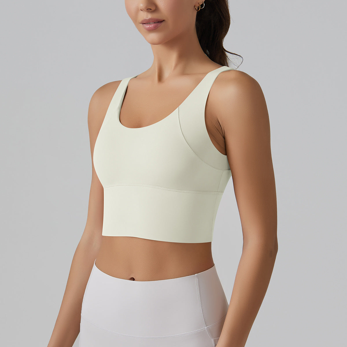 Full Coverage Deep V Back Beauty High Intensity Sports Bra