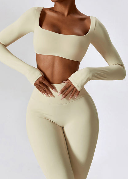 SkinTouch Square Neck Long Sleeves Sports Bra