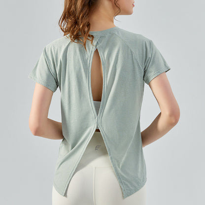 Breathable Light Hollow Back Beauty Multipurpose Yoga T-Shirt