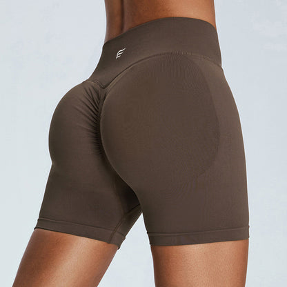 Seamless Knitted High Intensity Peach Booty Sports Shorts