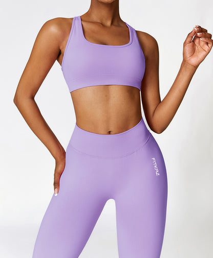 Flash Sale - Knitted High Intensity Crossed Back Sports Bra