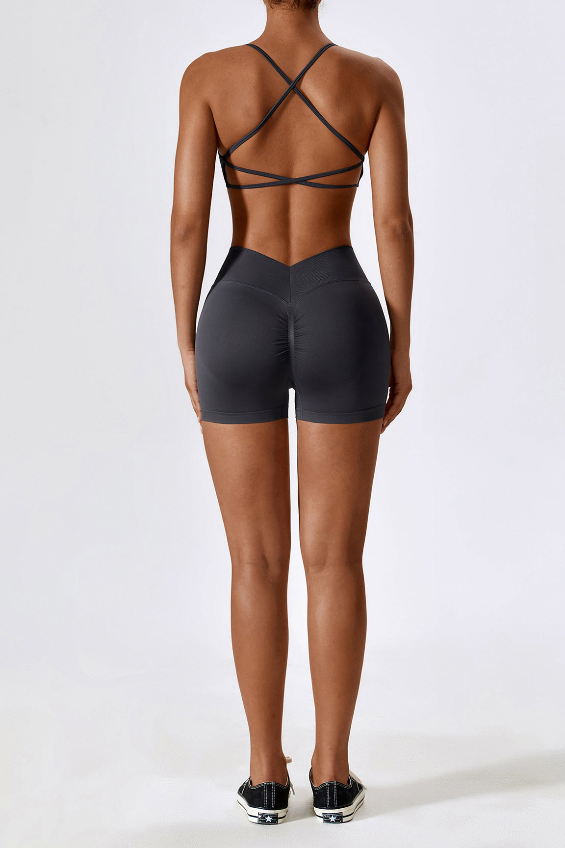 Seamless Knitted Back Beauty Sports Set