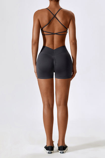 Seamless Knitted Back Beauty Sports Set
