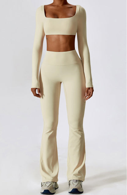 SkinTouch Square Neck Long Sleeves Sports Bra