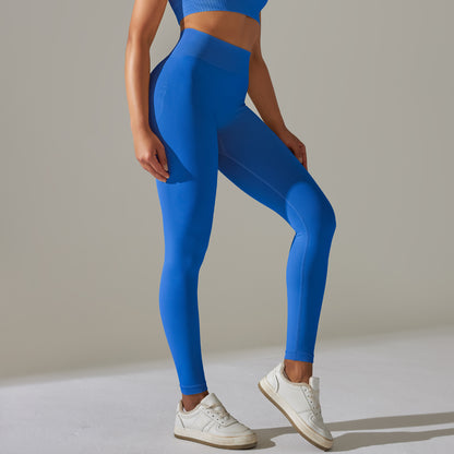 Happy Price Series Vertical Line Stretchy 4 Piece Sports Set