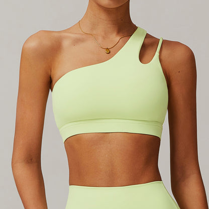 Inrregular One Shoulder High Intensity Sports Bra