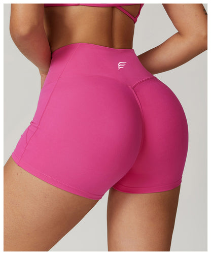 High Waist Casual Splicing Cloudy Touch Sports Shorts