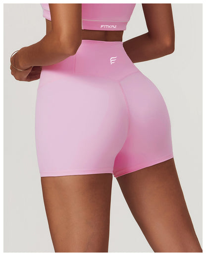Skin Touch White Doodle Lines Sports Shorts