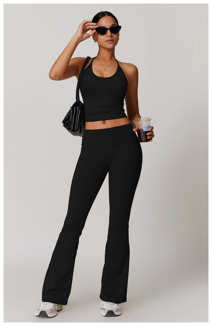 Hottie Spice Straps Casual Back Beauty Sports Halter Tank Top