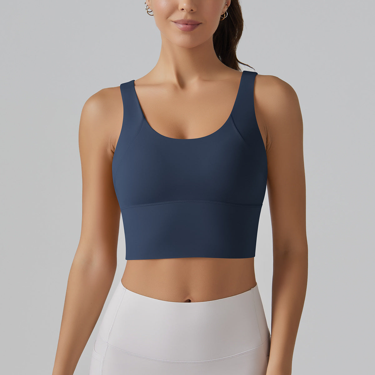 Full Coverage Deep V Back Beauty High Intensity Sports Bra