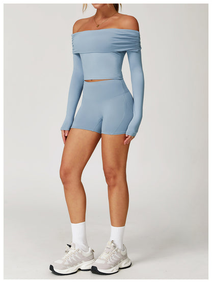 Flash Sale - Skin Touch Peach Line Sports Shorts