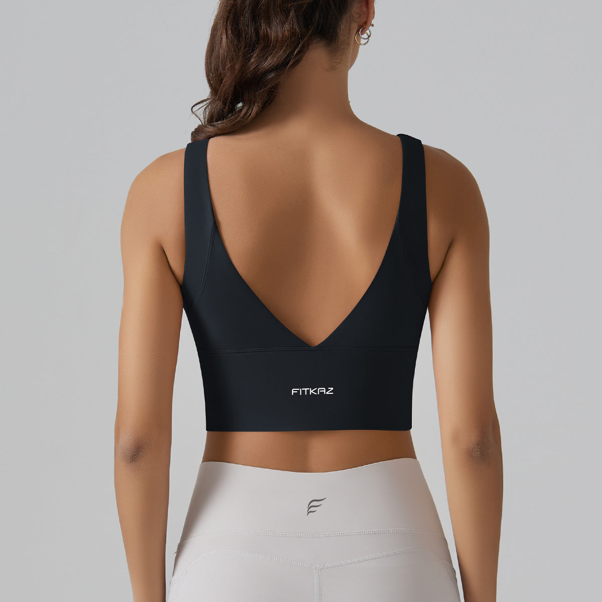 Full Coverage Deep V Back Beauty High Intensity Sports Bra