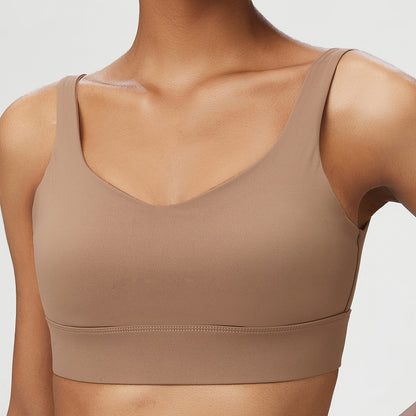 Fixed Pads Push Up High Intensity Sports Bra