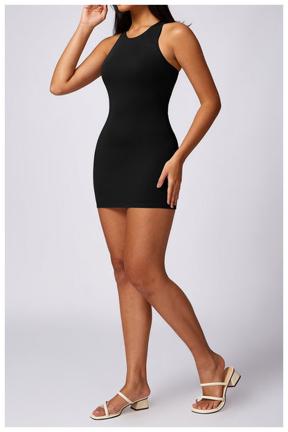 Basic Beauty Racer Back Slim Fit Slip Dress