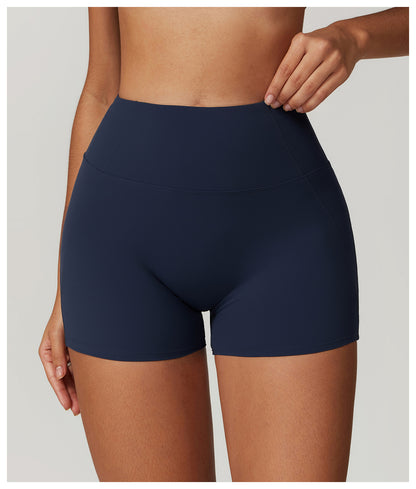 High Waist Casual Splicing Cloudy Touch Sports Shorts