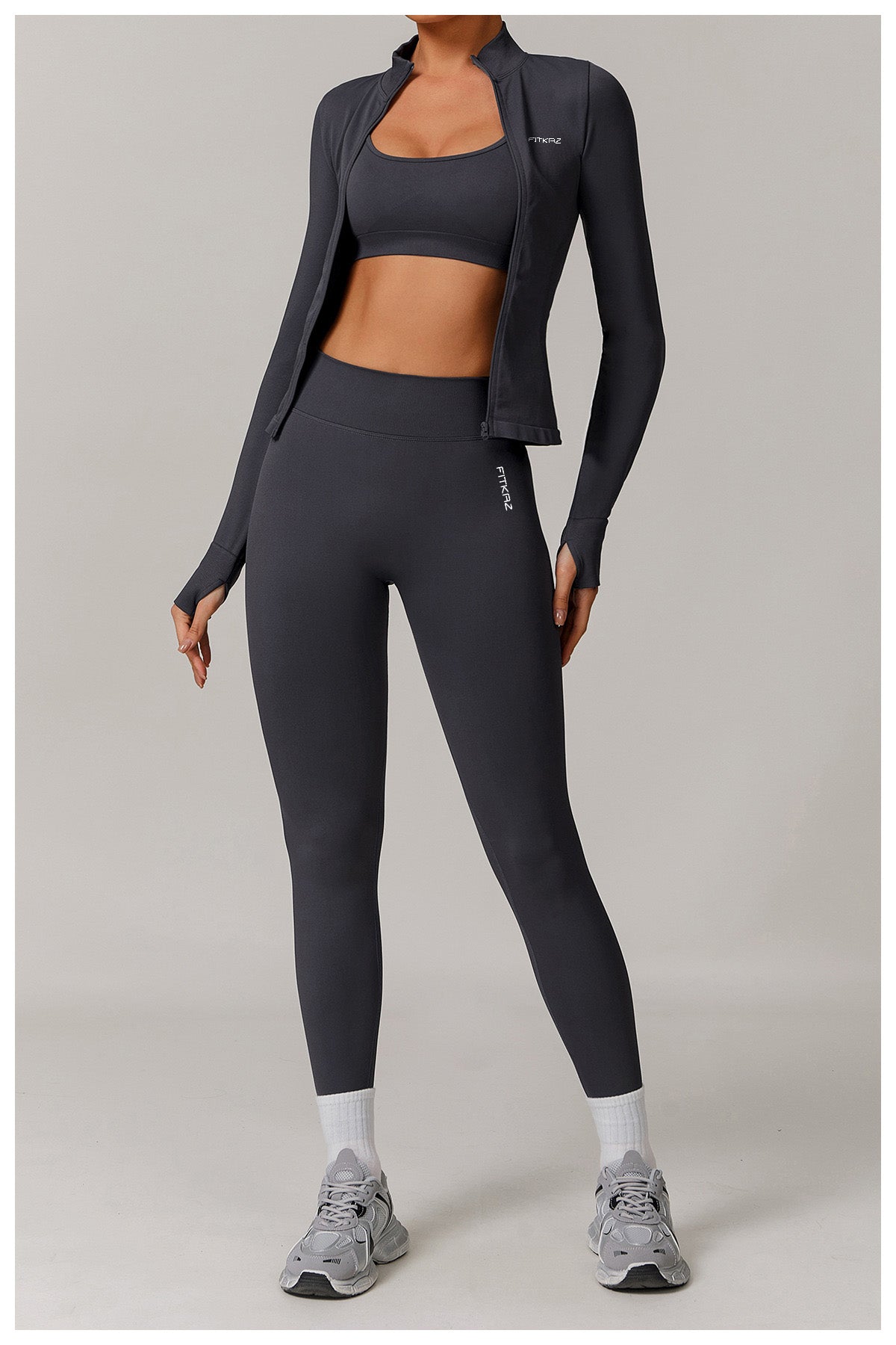 Knitted Seamless V Shape Back Peach Booty Leggings