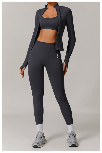 Knitted Seamless V Shape Back Peach Booty Leggings