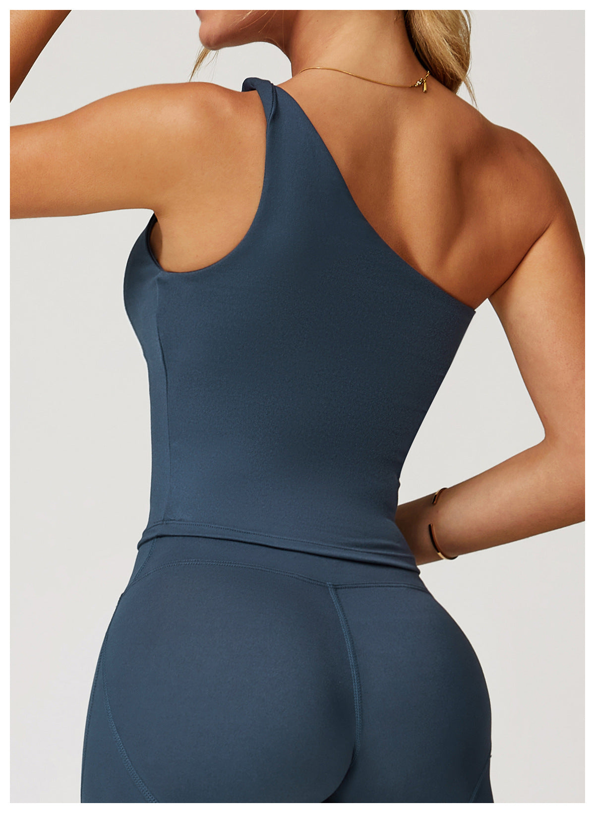 Single Shoulder Slim Casual Sports Tank Top