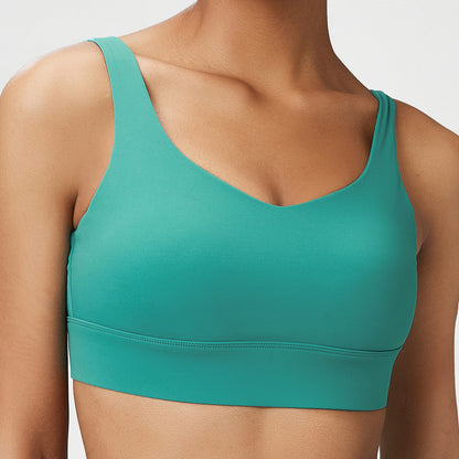 Fixed Pads Push Up High Intensity Sports Bra