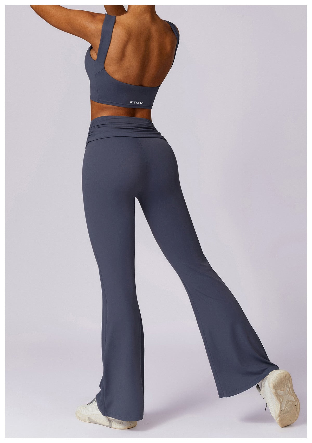 Total Backless Flat Neck Casual Sports Top