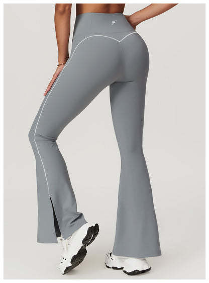Skin Touch White Doodle Lines Sports Pants
