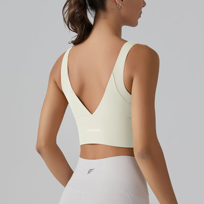 Full Coverage Deep V Back Beauty High Intensity Sports Bra