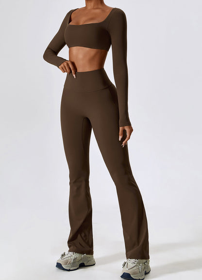 SkinTouch Square Neck Long Sleeves Sports Bra