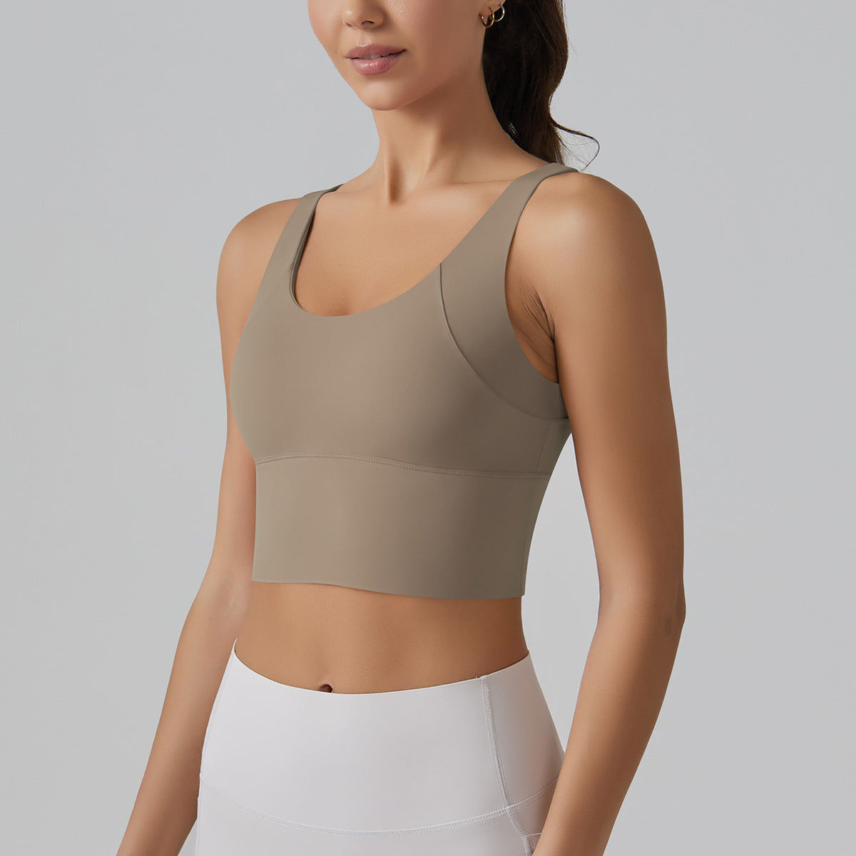 Full Coverage Deep V Back Beauty High Intensity Sports Bra