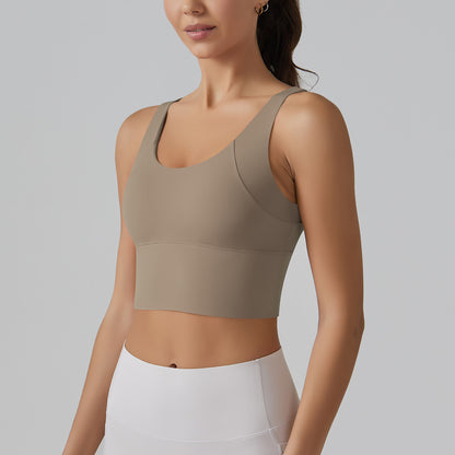 Full Coverage Deep V Back Beauty High Intensity Sports Bra