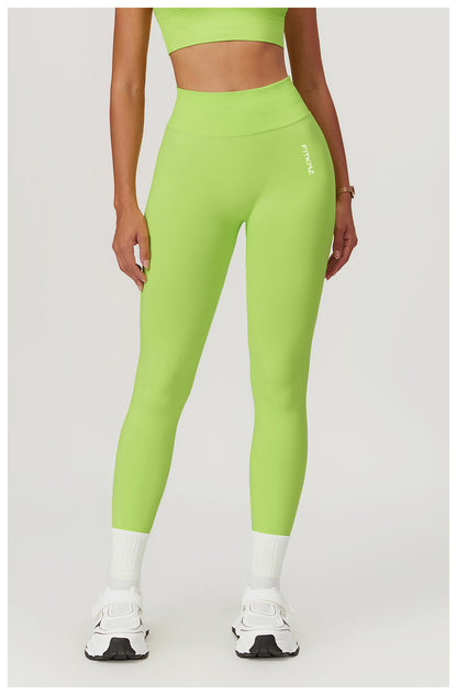 Seamless Knitted Mid High Waist High Intensity Peach Booty Sports Leggings