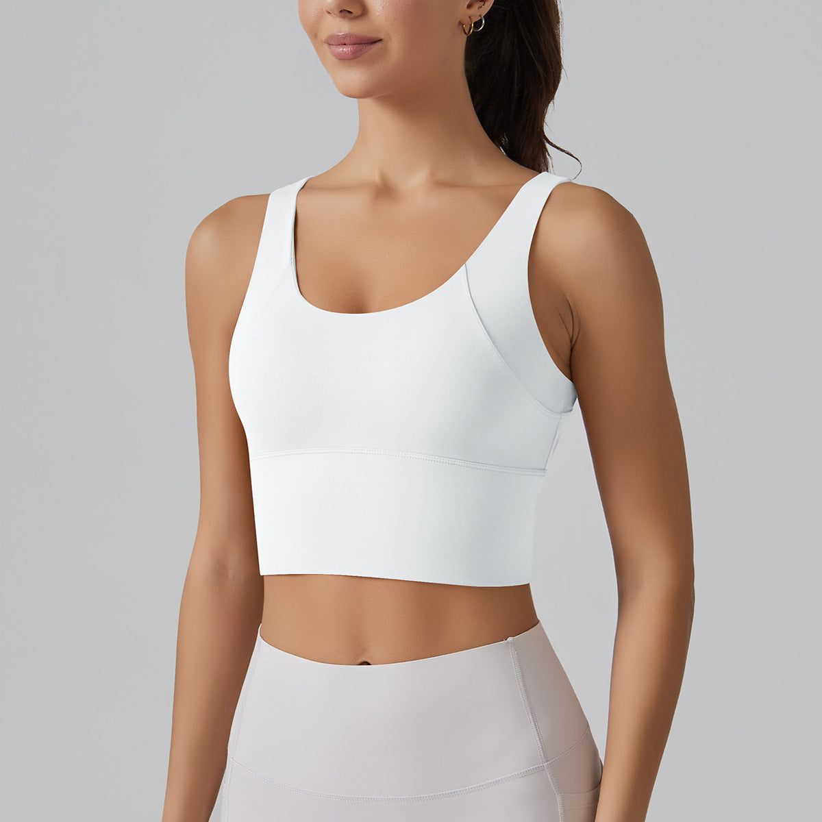 Full Coverage Deep V Back Beauty High Intensity Sports Bra