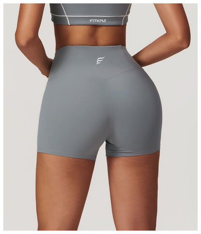 Skin Touch White Doodle Lines Sports Shorts