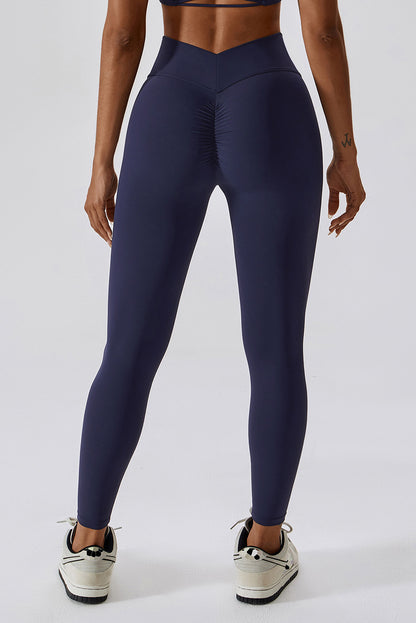 Flash Sale - Skin Touch V Shape Waist Peach Booty Leggings