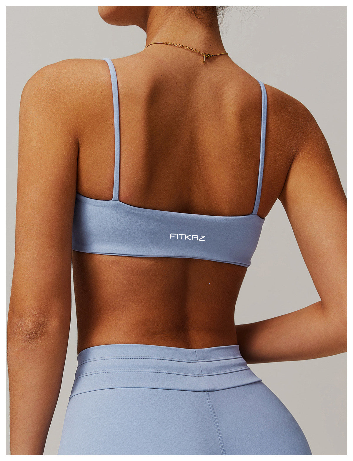 Ultra Soft High Elasticity Thin Straps Flat Tube Sports Bra