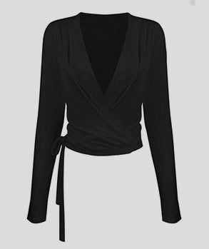 26’ Pilates Queen Wrap Top Black Pearl