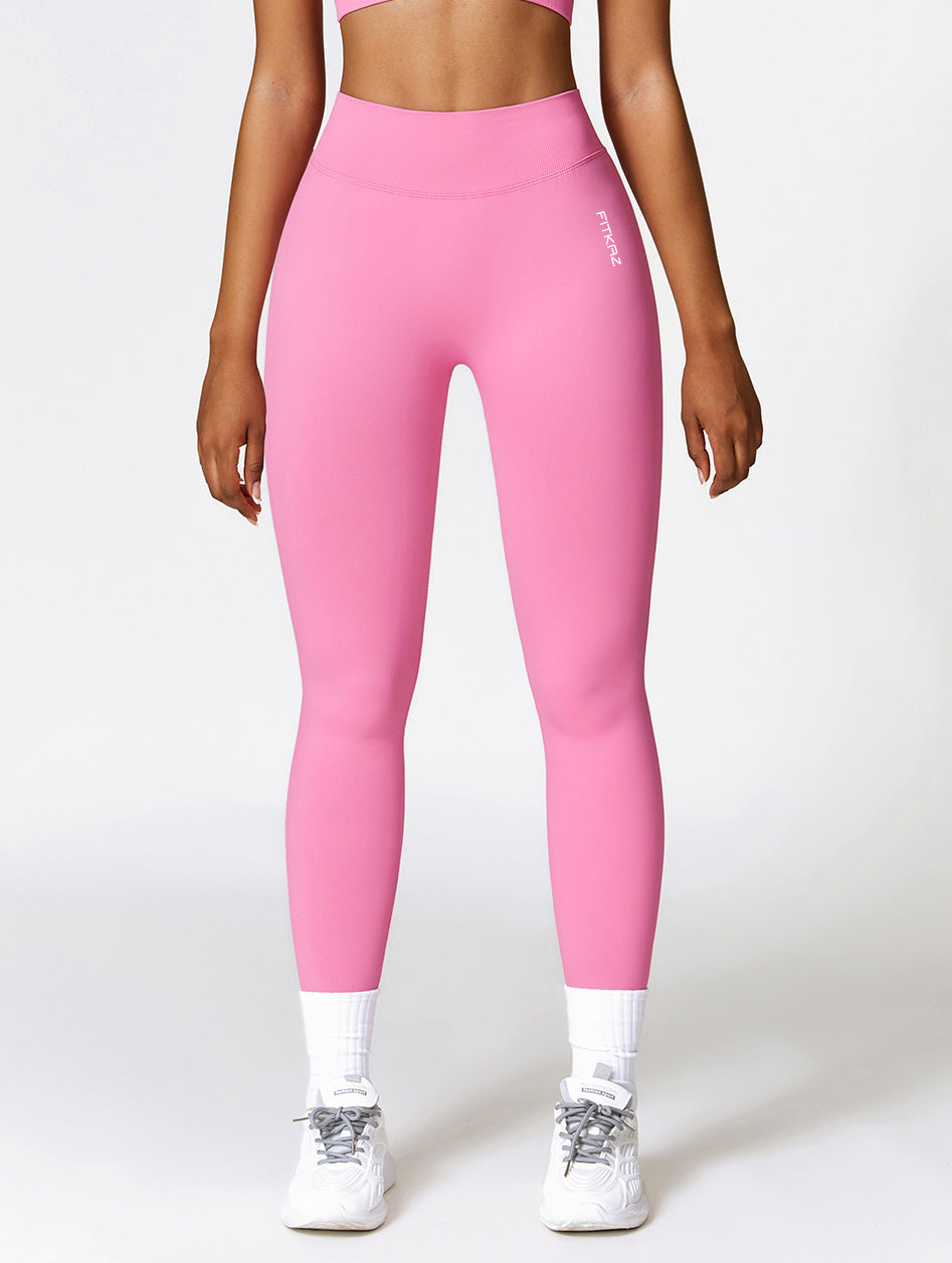 Flash Sale - Knitted Seamless V Shape Back Peach Booty Leggings