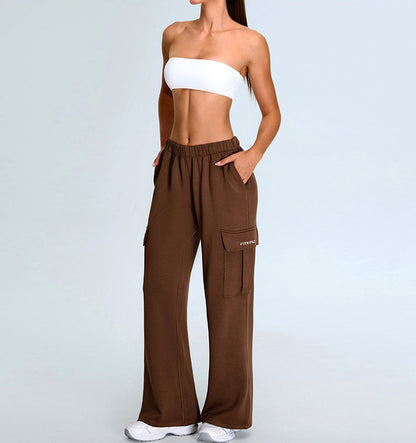 Rib Knit One Piece Tube Top Sports Bra