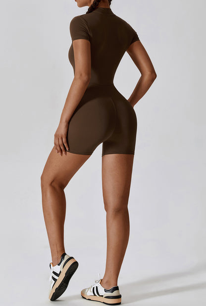 CloudyTouch Zip Up One Picec Jumpsuit (No Pads)