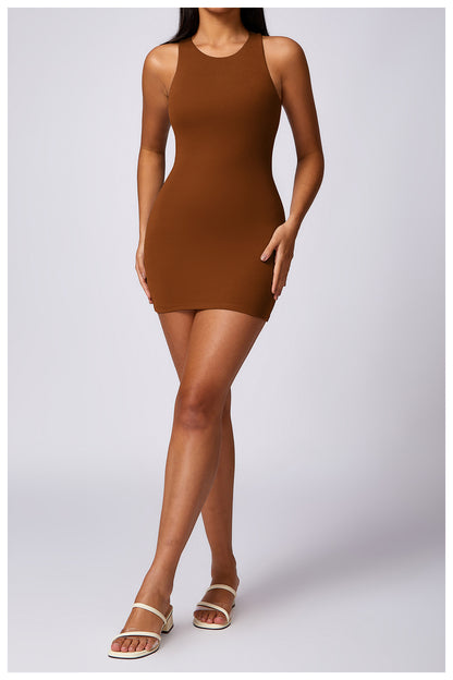 Basic Beauty Racer Back Slim Fit Slip Dress