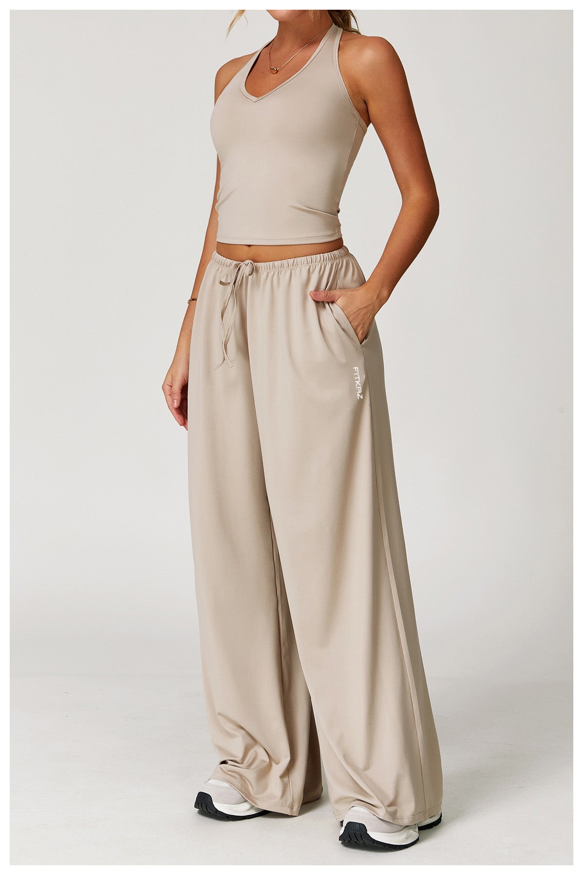 High Elasticity Loose Straight Casual Sports Pants