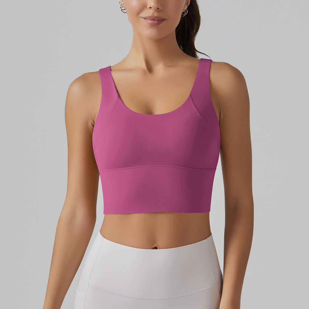 Full Coverage Deep V Back Beauty High Intensity Sports Bra