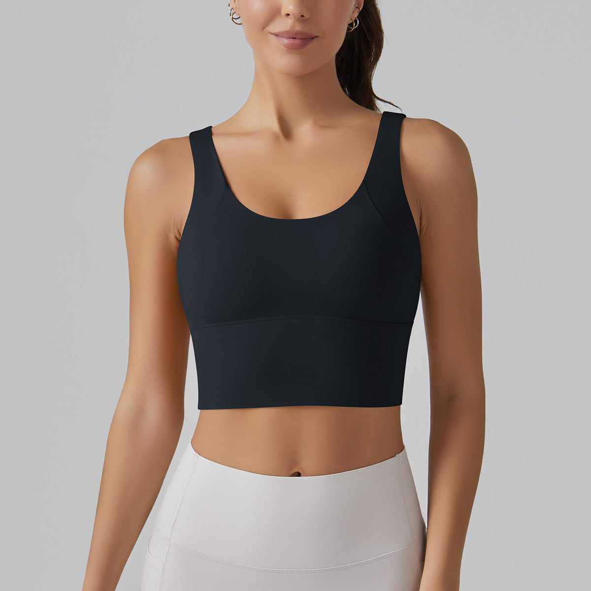 Full Coverage Deep V Back Beauty High Intensity Sports Bra