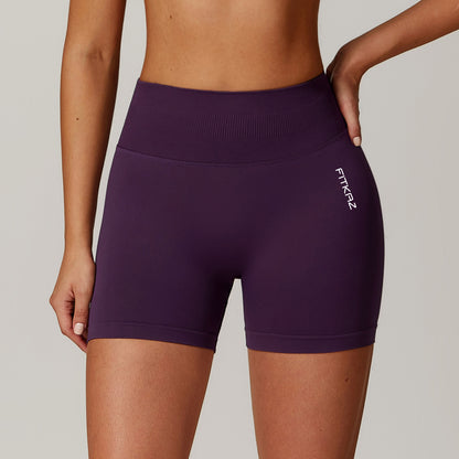 Seamless Knitted Mid High Waist High Intensity Peach Booty Sports Short