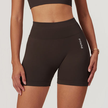 Seamless Knitted Mid High Waist High Intensity Peach Booty Sports Short