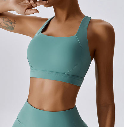 Crossed Back Beauty High Intensity Sports Bra