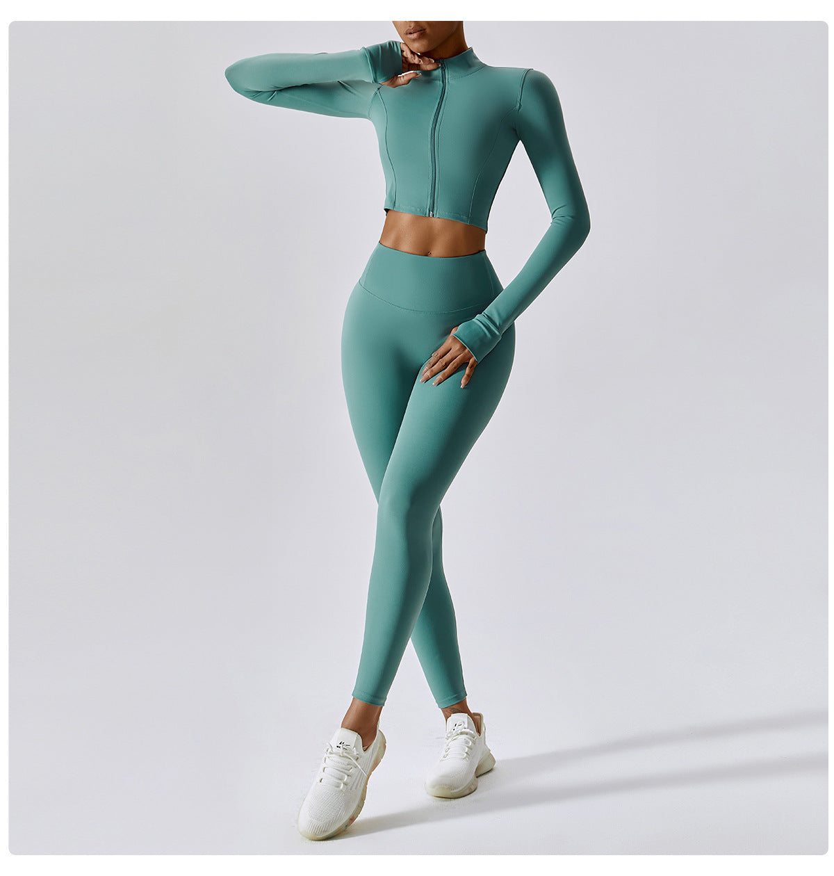 Quick Dry Crop Top Sports Jacket
