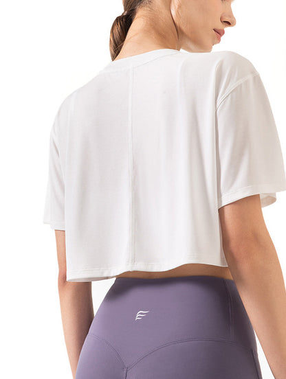 Ultra Thin Modal Material Crop Top