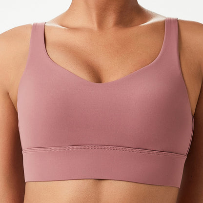 Fixed Pads Push Up High Intensity Sports Bra
